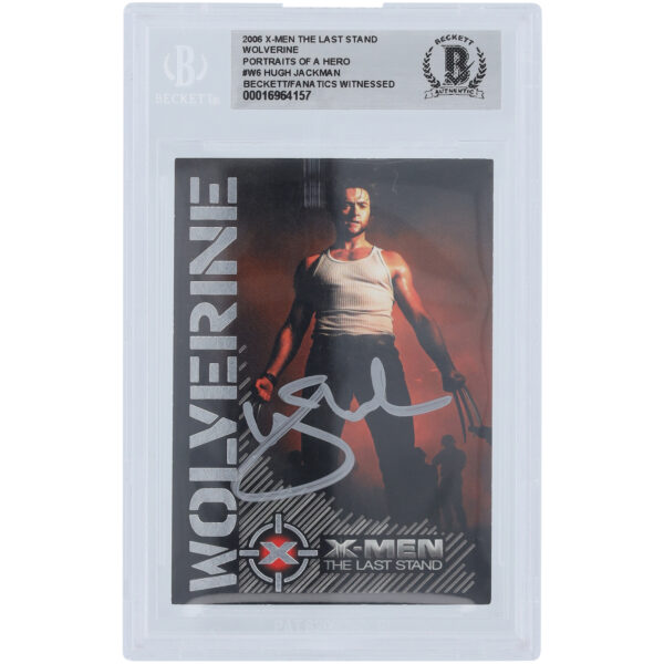 Hugh Jackman X-Men Autographed 2006 The Last Stand #W6 Beckett Fanatics Witnessed Authenticated Card - Image 4