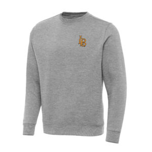 Men's Antigua Heather Gray Cal State Long Beach The Beach Big & Tall Victory Pullover Sweatshirt