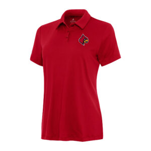 Women's Antigua Red Louisville Cardinals Reprocess Polo