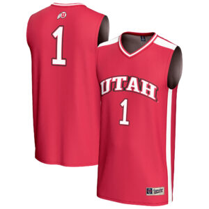 Unisex GameDay Greats #1 Red Utah Utes Lightweight Basketball Fashion Jersey