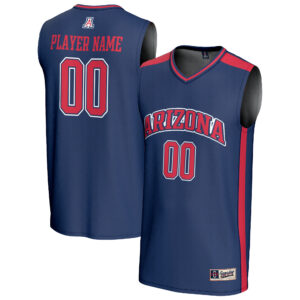 Men's GameDay Greats  Navy Arizona Wildcats NIL Pick-A-Player Lightweight Basketball Fashion Jersey