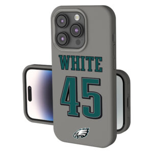 Keyscaper Devin White Gray Philadelphia Eagles Ready Soft Touch iPhone Case