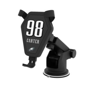 Keyscaper Jalen Carter Black Philadelphia Eagles Wireless Car Charger