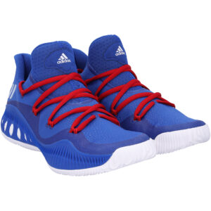 Kansas Jayhawks Team-Issued Royal/Red Crazy Explosive Low adidas Shoes from the Basketball Program - Size 13.5