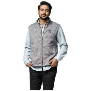 Men's League Collegiate Wear  Heather Gray Gonzaga Bulldogs Saranac Full-Zip Vest