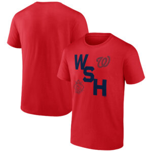 Men's Red Washington Nationals Record Shattered T-Shirt
