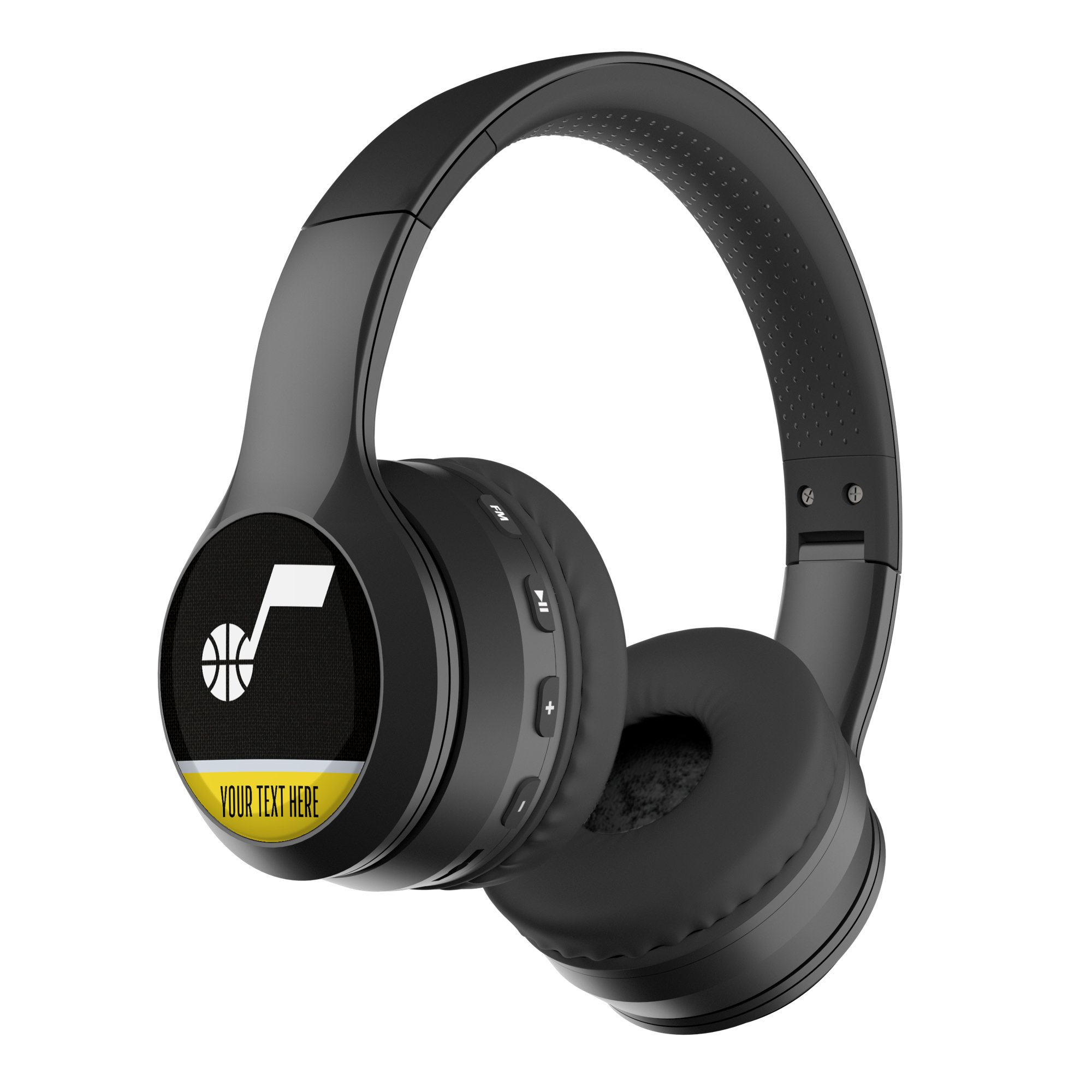 Utah Jazz Personalized Wireless Bluetooth Headphones & Case