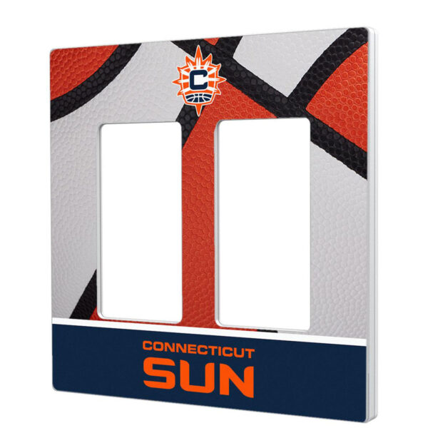Connecticut Sun Basketball Double Rocker Lightswitch Plate