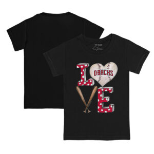 Infant Tiny Turnip Black Arizona Diamondbacks Baseball Love T-Shirt