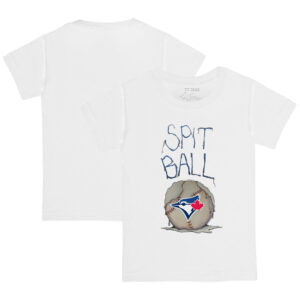 Infant Tiny Turnip White Toronto Blue Jays Spit Ball T-Shirt