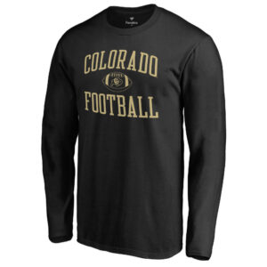 Men's Black Colorado Buffaloes First Sprint Long Sleeve T-Shirt