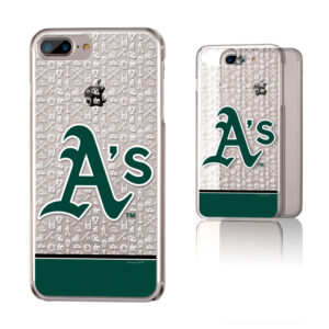 Oakland Athletics iPhone 6 Plus/6s Plus/7 Plus/8 Plus Stripe Clear Case