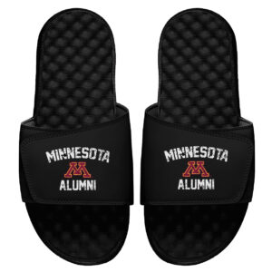 Men's ISlide Black Minnesota Golden Gophers College Alumni Slide Sandals