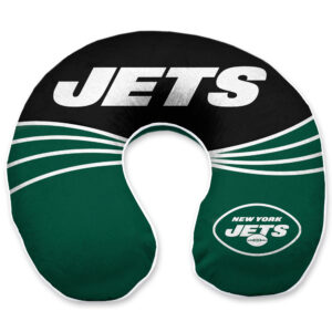 New York Jets Wave Memory Foam U-Neck Travel Pillow - Green