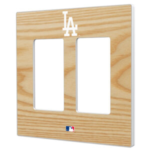Los Angeles Dodgers Baseball Bat Design Double Rocker Light Switch Plate