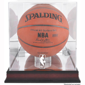 NBA (2018 - Present) Logo Mahogany Basketball Display Case