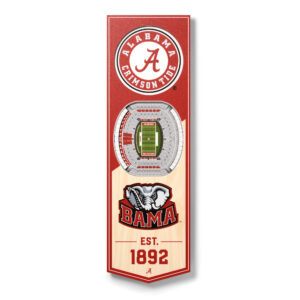 Alabama Crimson Tide 6'' x 19'' 3D StadiumView Banner