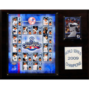 New York Yankees 2009 World Series Champions 12'' x 15'' Plaque