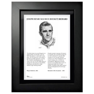 Henri Richard 12'' x 16'' NHL Hockey Hall of Fame Photo
