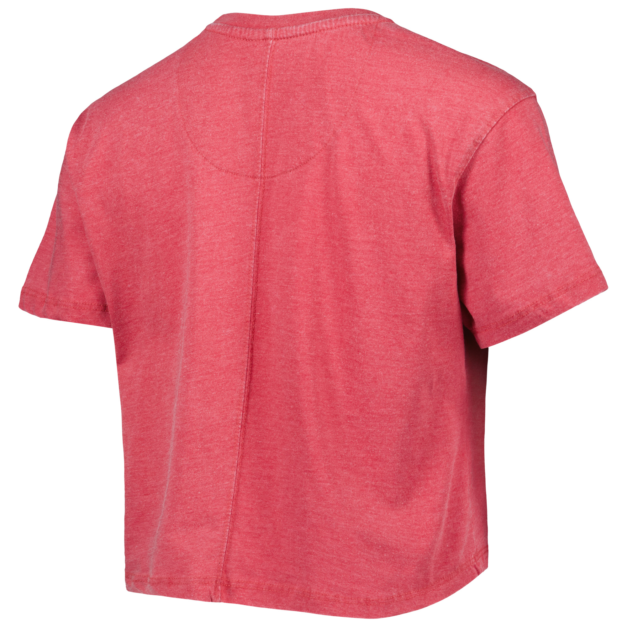 Women's Pressbox Crimson Oklahoma Sooners Edith Vintage Burnout Crop T-Shirt - Image 8
