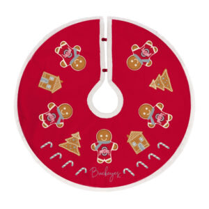 Ohio State Buckeyes Gingerbread Tree Skirt