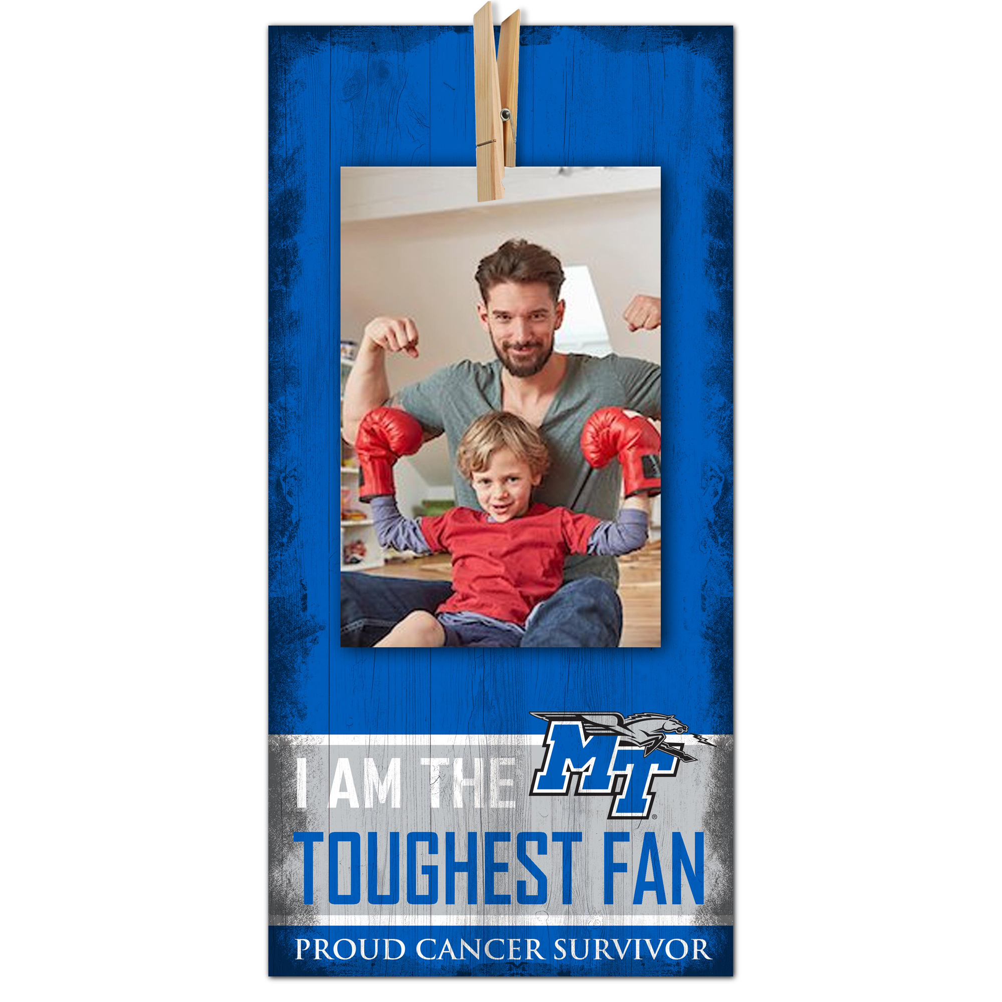 MTSU Blue Raiders 6'' x 12'' Cancer Survivor Toughest Fan Clip Frame