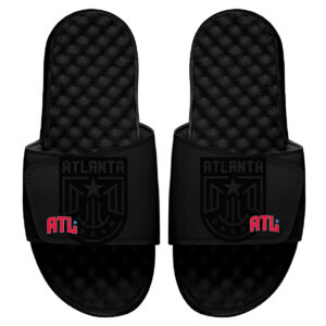 Men's ISlide Black Atlanta Dream Tonal Pop Slide Sandals