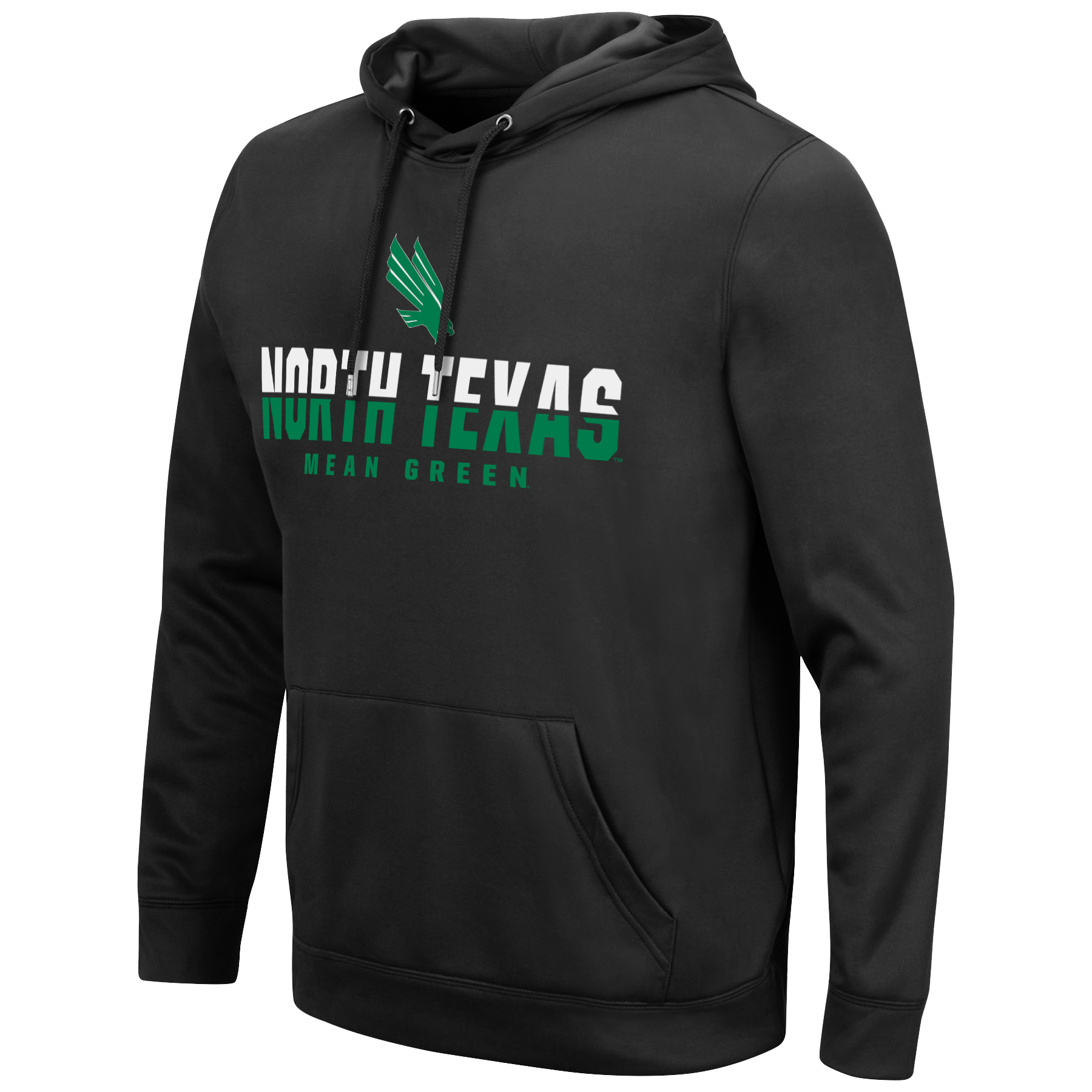 Men's Colosseum Black North Texas Mean Green Lantern Pullover Hoodie - Image 6