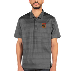 Men's Antigua Charcoal Tuskegee Golden Tigers Compass Polo