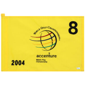 PGA TOUR Event-Used #8 Yellow Pin Flag from The Accenture Match Play Championship on February 25th to 29th 2004