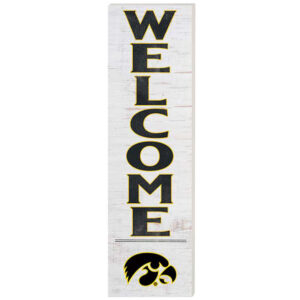 Iowa Hawkeyes 10'' x 35'' Indoor/Outdoor Welcome Sign