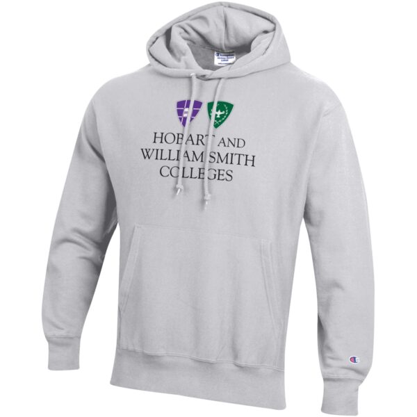 Men's Champion Heathered Gray Hobart Statesmen Reverse Weave Fleece Pullover Hoodie - Image 6