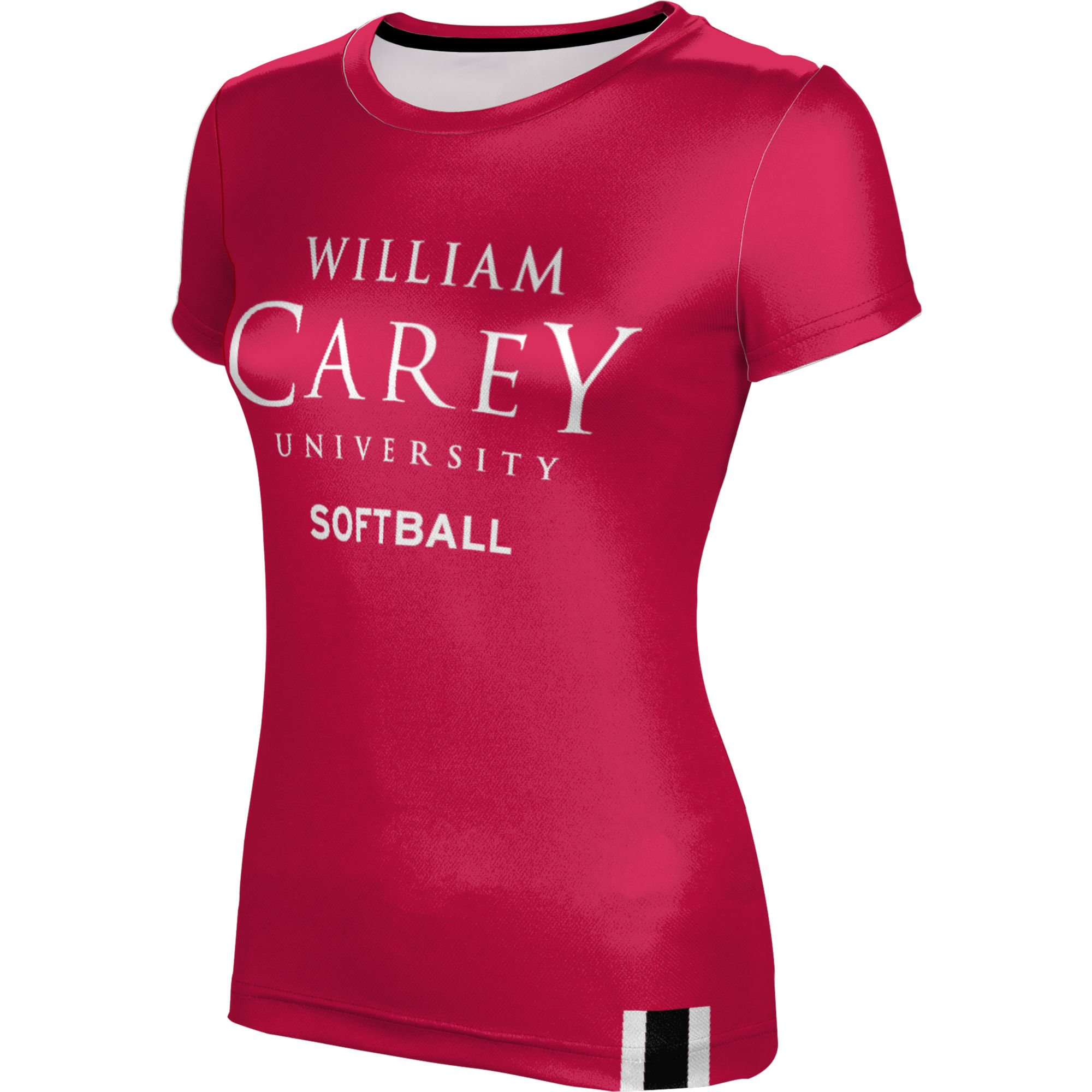 Women's Red William Carey Crusaders Softball T-Shirt - Image 3