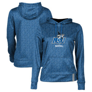 Women's Navy Nova Southeastern Sharks Baseball Pullover Hoodie