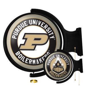 Purdue Boilermakers Team Logo 21'' x 23'' Rotating Lighted Wall Sign