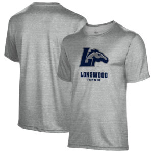 Men's Gray Longwood Lancers Tennis Name Drop T-Shirt