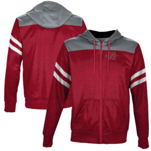 Men's Red Nicholls State Colonels Full-Zip Hoodie