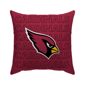 Arizona Cardinals 18'' x 18'' Echo Wordmark Poly Span Décor Pillow