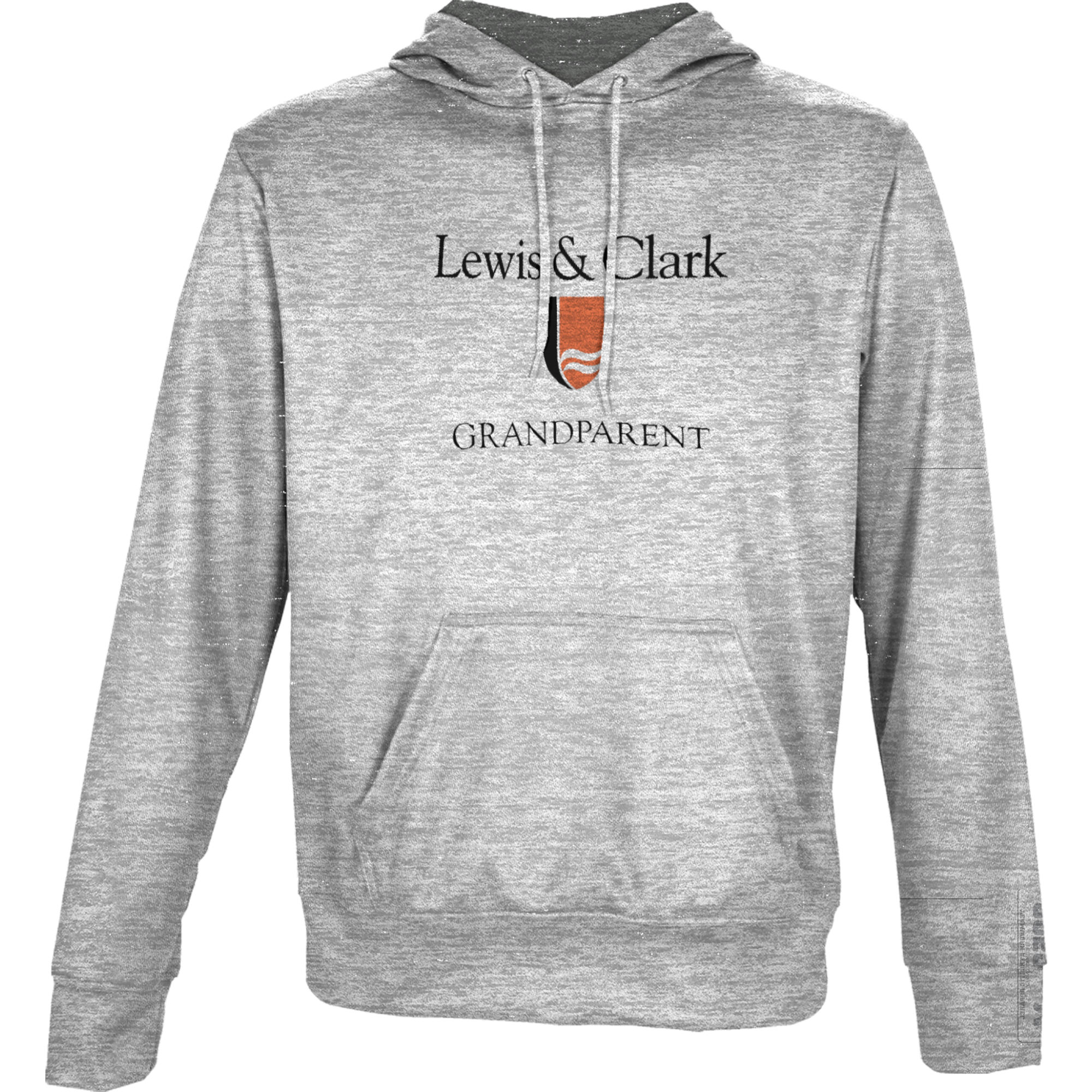 Men's ProSphere Gray Lewis & Clark College Pioneers Grandparent Name Drop Pullover Hoodie - Image 6