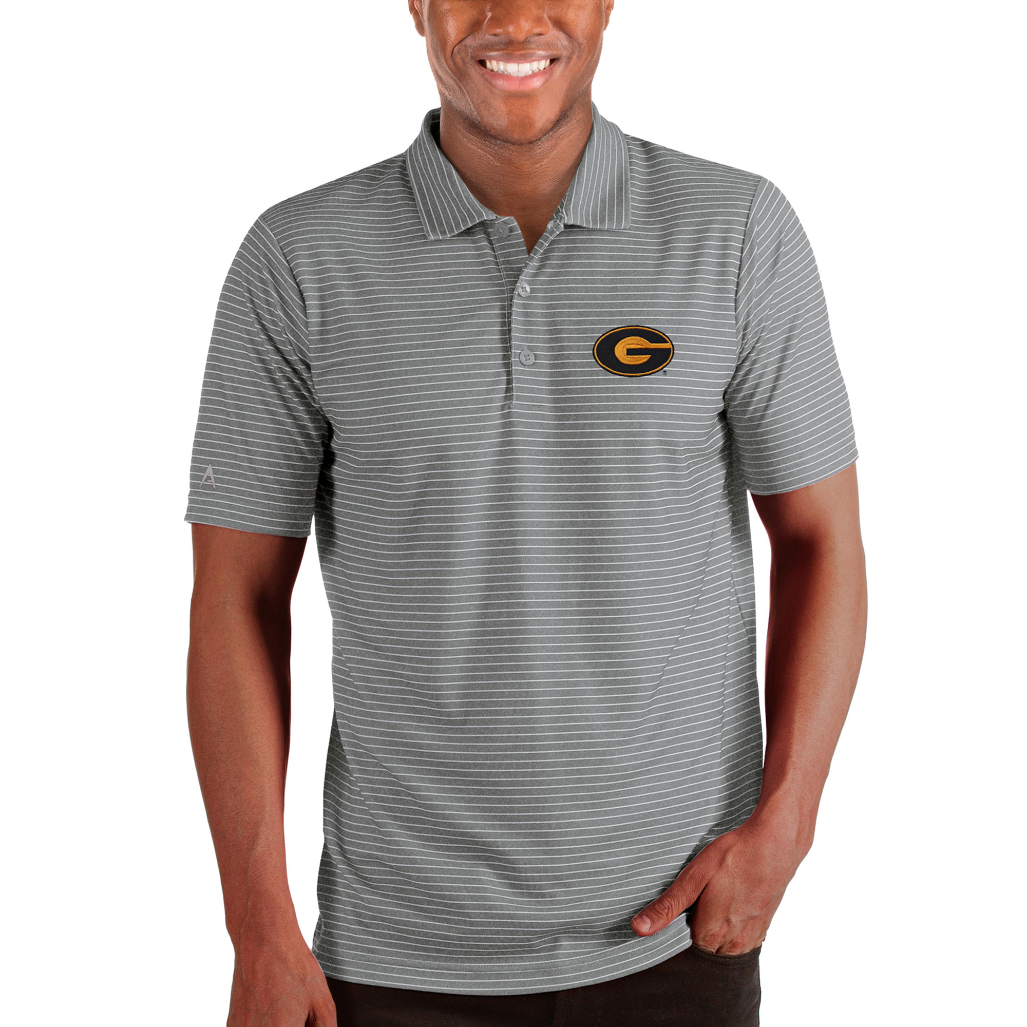 Men's Antigua Heathered Gray Grambling Tigers Esteem Polo