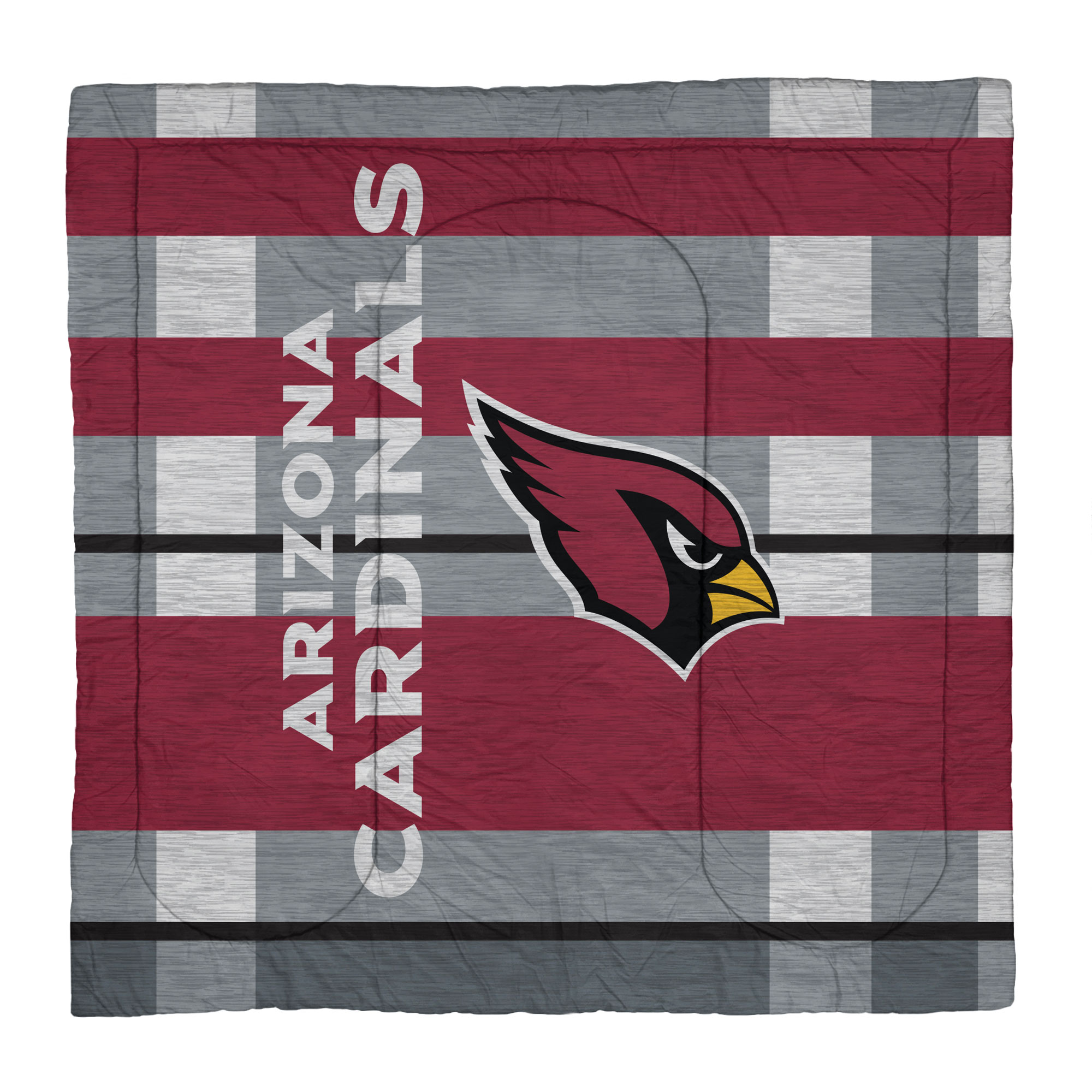 Arizona Cardinals Heathered Stripe 3-Piece Full/Queen Bed Set - Image 3