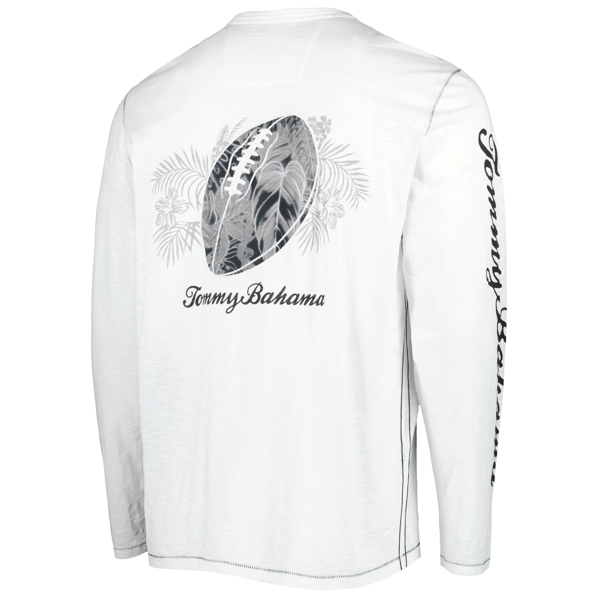Men's Tommy Bahama White Cincinnati Bengals Laces Out Billboard Long Sleeve T-Shirt - Image 7