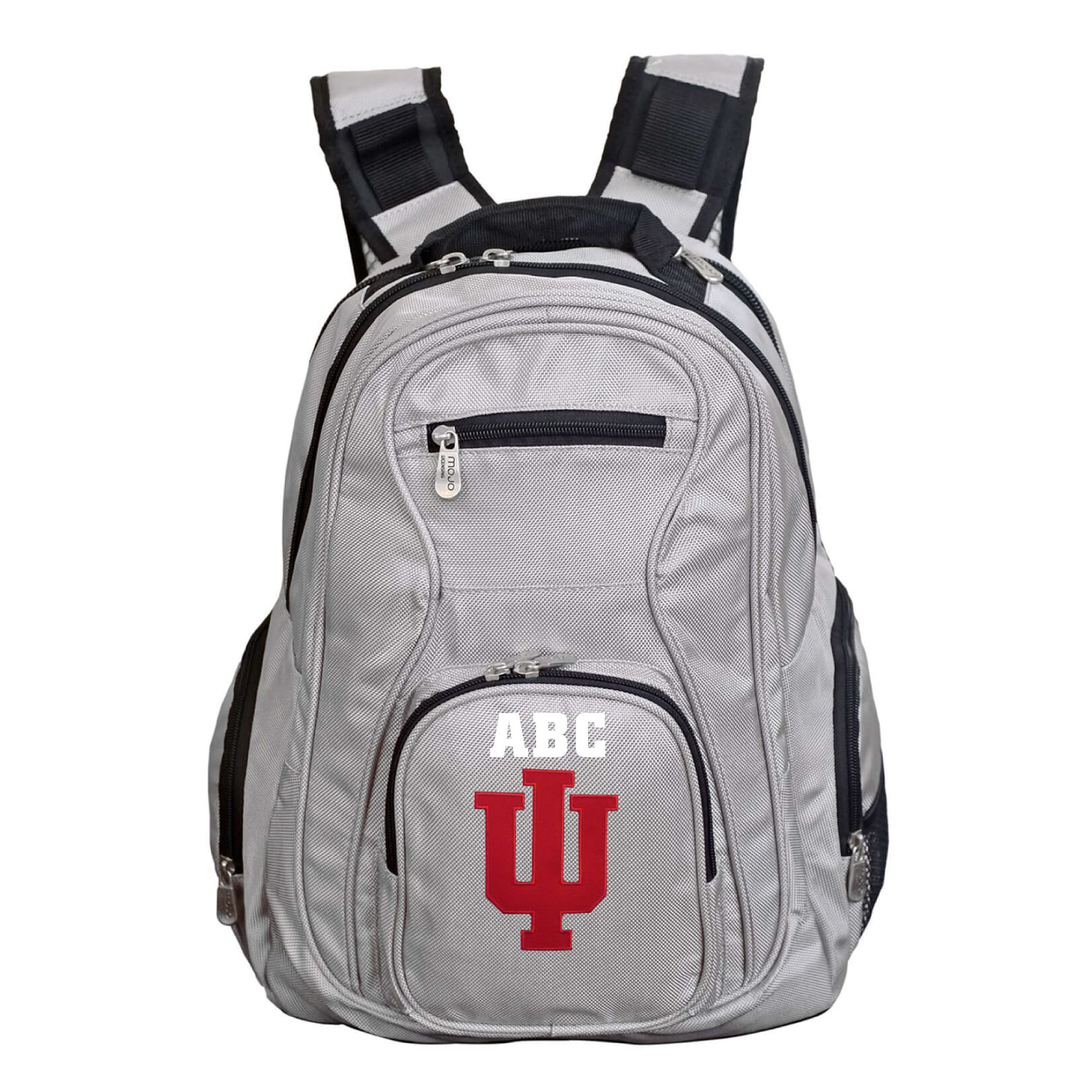 MOJO Gray Indiana Hoosiers Personalized Premium Laptop Backpack - Image 3