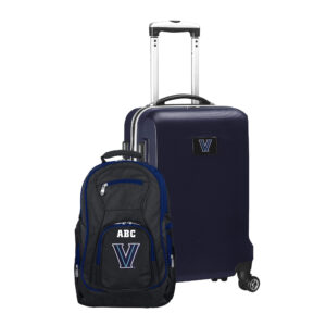 MOJO Navy Villanova Wildcats Personalized Deluxe 2-Piece Backpack & Carry-On Set