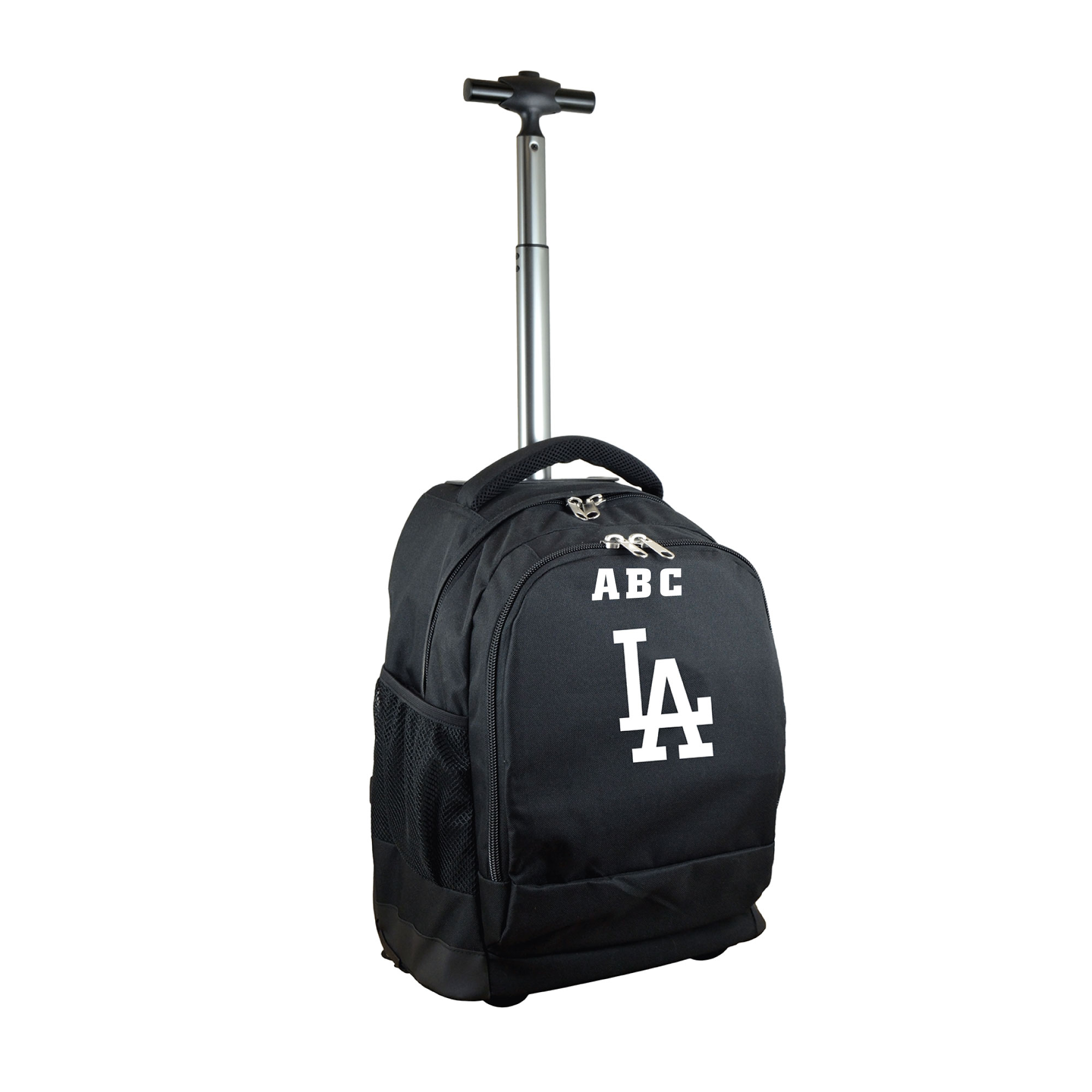 MOJO Black Los Angeles Dodgers 19'' Personalized Premium Wheeled Backpack - Image 4