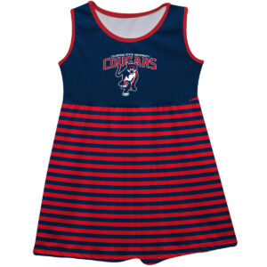 Girls Toddler Blue Columbus State Cougars Tank Top Dress