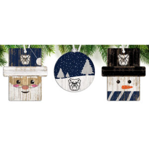 Butler Bulldogs 3-Pack Ornament Set