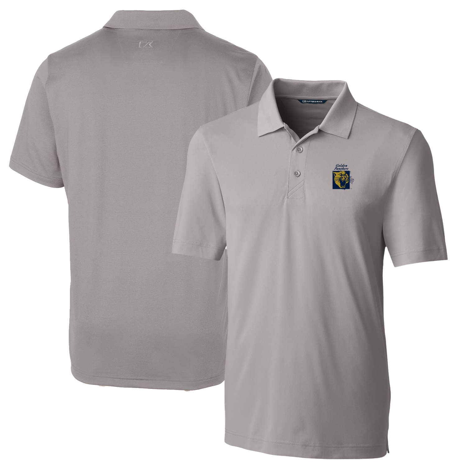 Men's Cutter & Buck Gray FIU Panthers Big & Tall Forge Stretch Polo