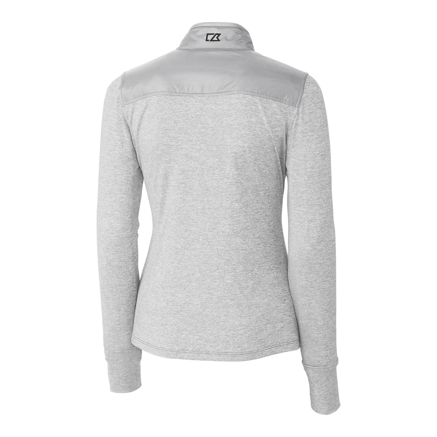 Men's Cutter & Buck Gray Cincinnati Reds Evoke Eco Softshell Recycled Full-Zip Jacket - Image 4