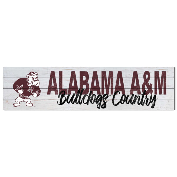 Alabama A&M Bulldogs 40'' x 10'' Logo Sign